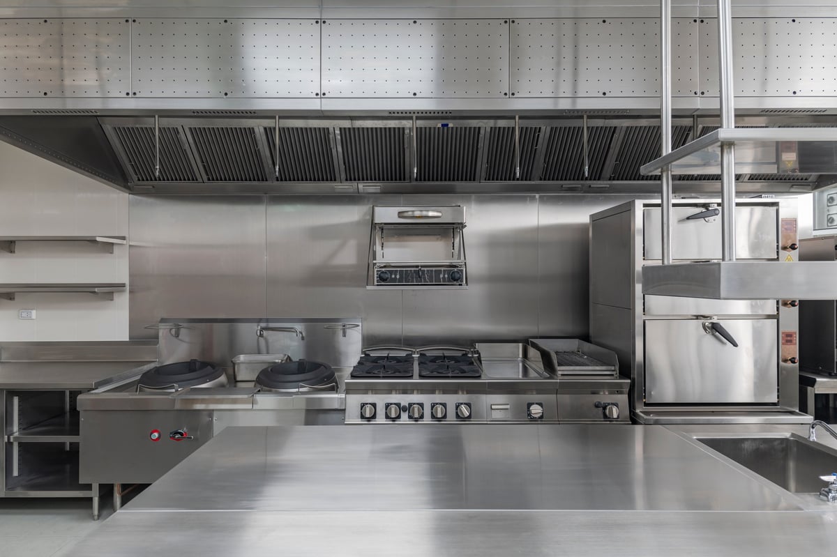 Cocina industrial de acero inoxidable en Querétaro