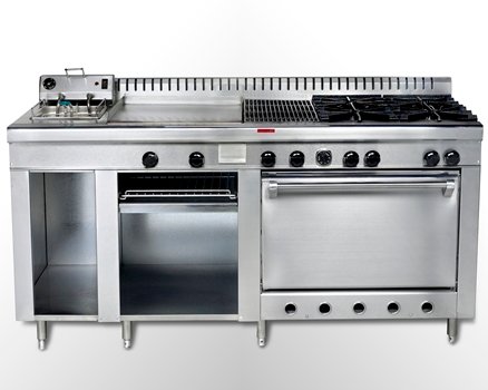 cocina industrial de acero inoxidable